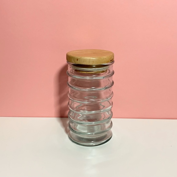 Vintage ribbed jar